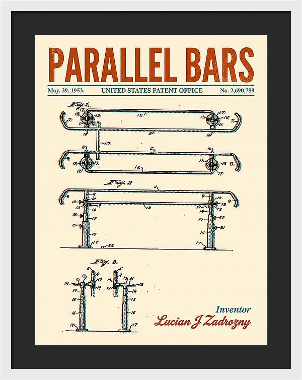 Parallel Bars Retro Patent Us2690789a