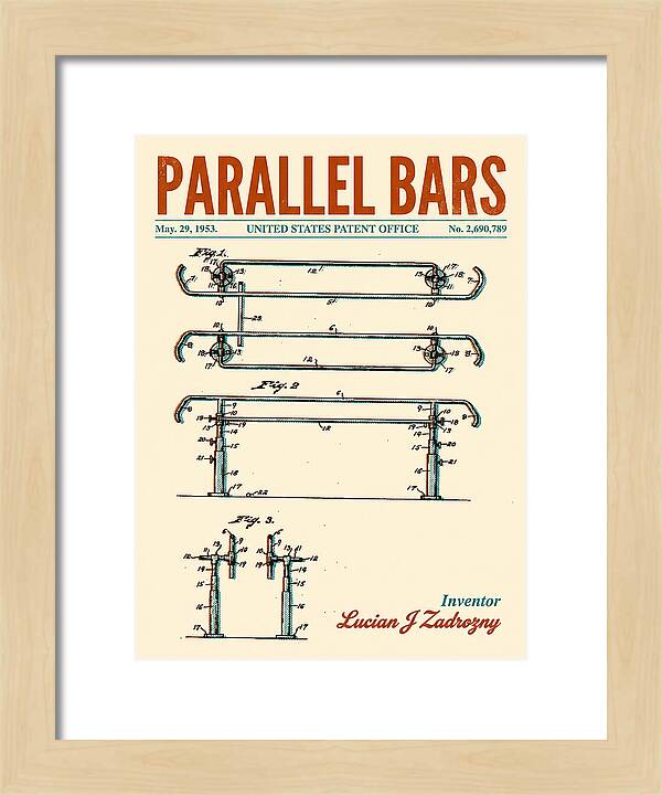 Parallel Bars Retro Patent Us2690789a