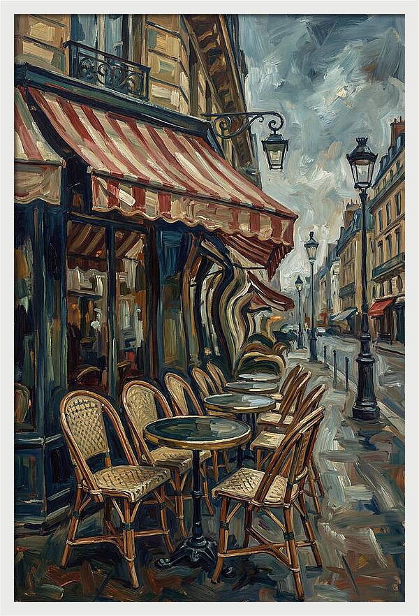 Parisian Caf Scene