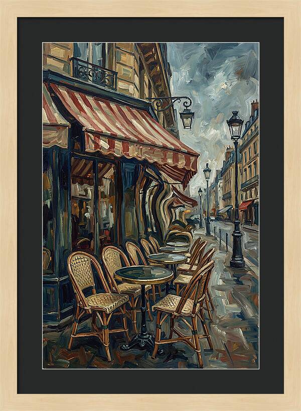 Parisian Caf Scene