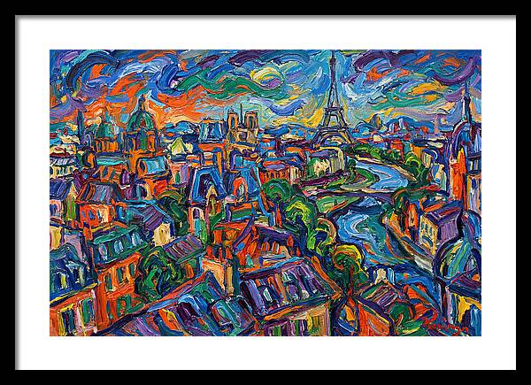 Parisian Landscape In Expressionist Style
