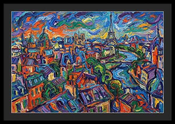 Parisian Landscape In Expressionist Style