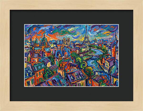 Parisian Landscape In Expressionist Style