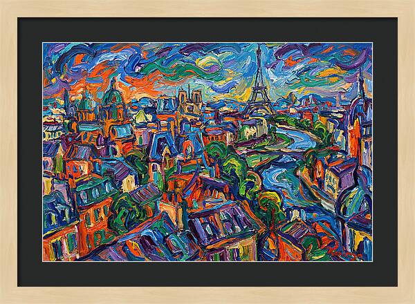Parisian Landscape In Expressionist Style