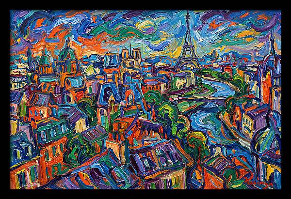 Parisian Landscape In Expressionist Style