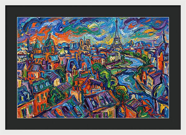 Parisian Landscape In Expressionist Style