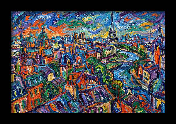 Parisian Landscape In Expressionist Style
