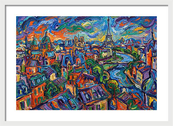 Parisian Landscape In Expressionist Style