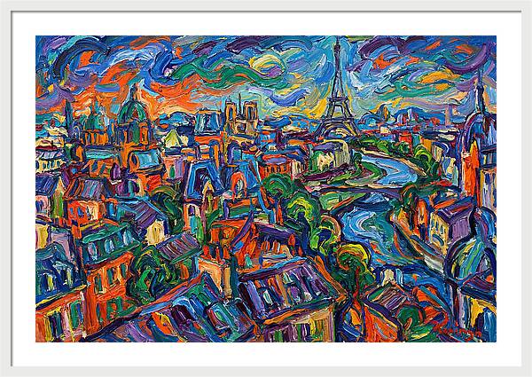Parisian Landscape In Expressionist Style