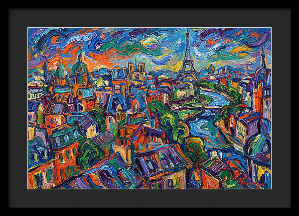 Parisian Landscape In Expressionist Style