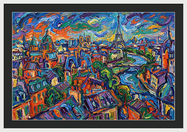 Parisian Landscape In Expressionist Style