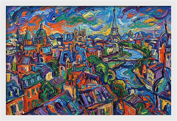 Parisian Landscape In Expressionist Style