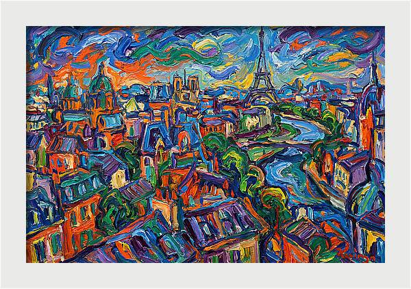 Parisian Landscape In Expressionist Style