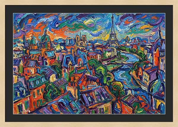 Parisian Landscape In Expressionist Style