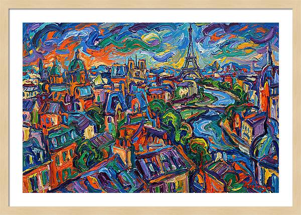 Parisian Landscape In Expressionist Style