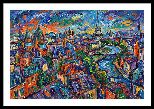 Parisian Landscape In Expressionist Style