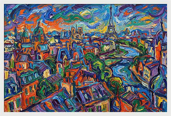 Parisian Landscape In Expressionist Style