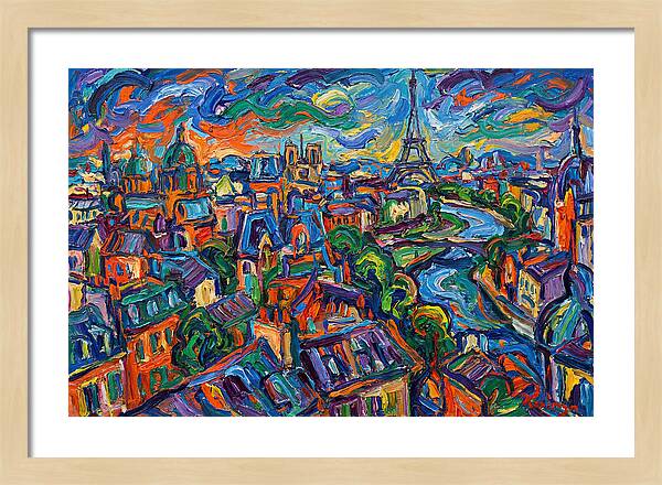 Parisian Landscape In Expressionist Style