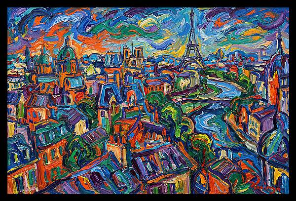 Parisian Landscape In Expressionist Style