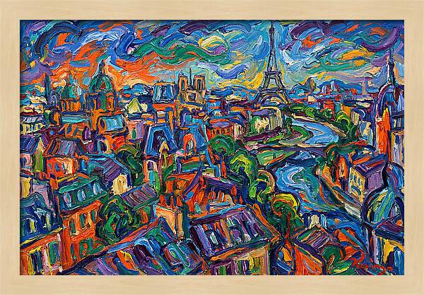 Parisian Landscape In Expressionist Style