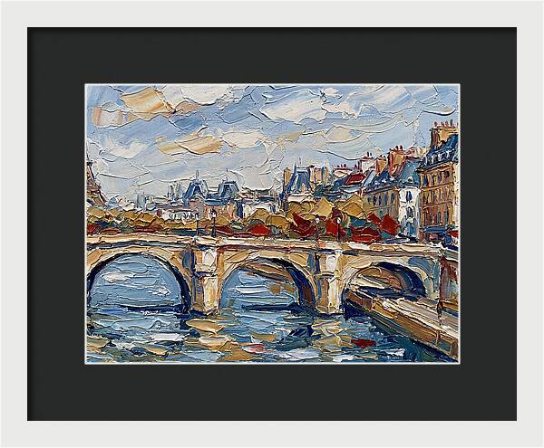 Parisian Landscape In Palette Knife
