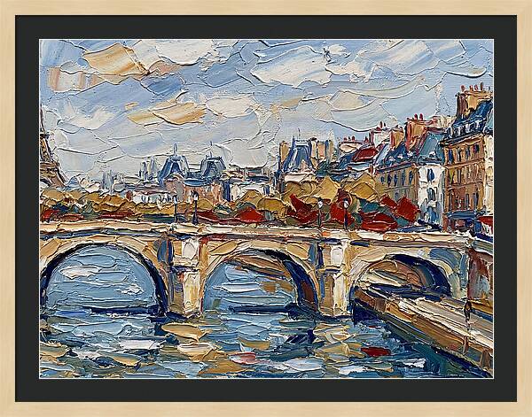 Parisian Landscape In Palette Knife