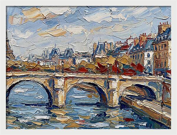 Parisian Landscape In Palette Knife