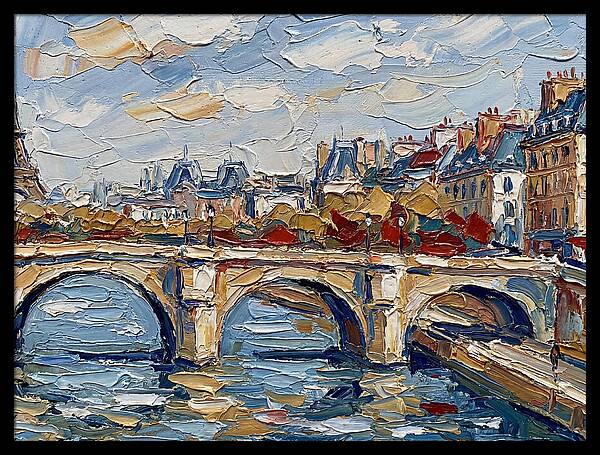 Parisian Landscape In Palette Knife