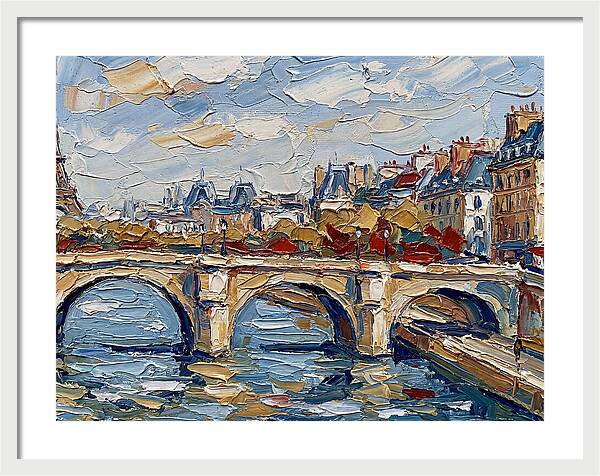 Parisian Landscape In Palette Knife