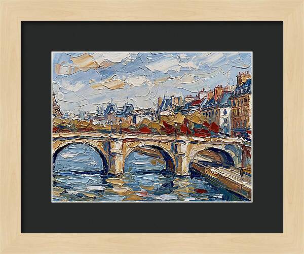 Parisian Landscape In Palette Knife