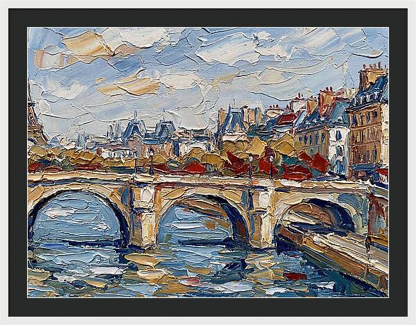 Parisian Landscape In Palette Knife