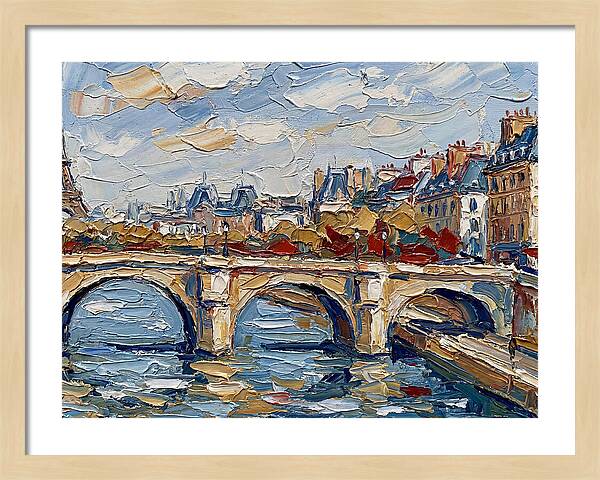 Parisian Landscape In Palette Knife