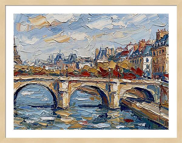 Parisian Landscape In Palette Knife