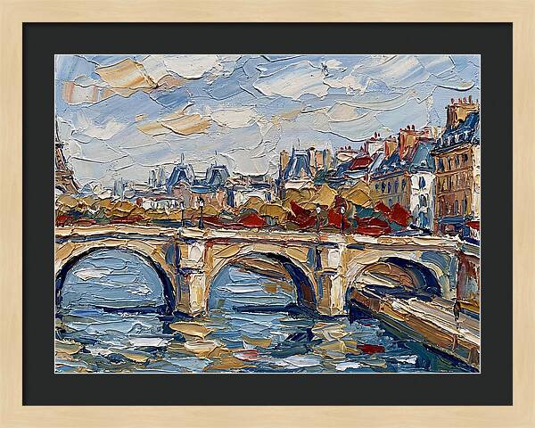 Parisian Landscape In Palette Knife