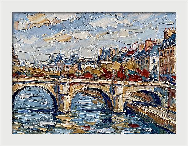 Parisian Landscape In Palette Knife