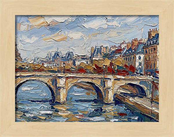 Parisian Landscape In Palette Knife