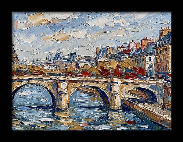 Parisian Landscape In Palette Knife