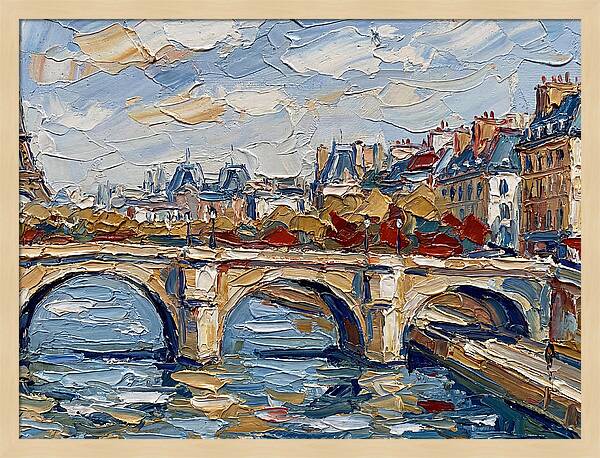 Parisian Landscape In Palette Knife