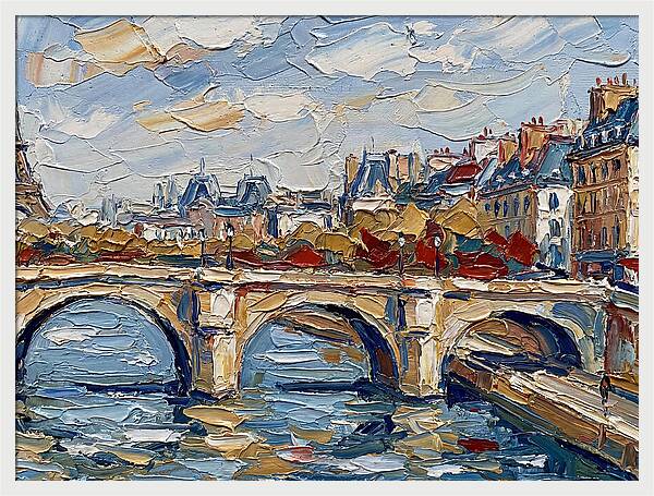 Parisian Landscape In Palette Knife