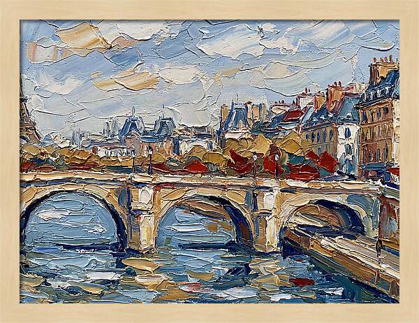 Parisian Landscape In Palette Knife