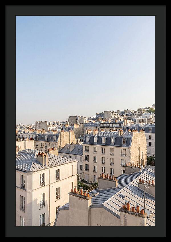 Parisian Rooftops At Dusk