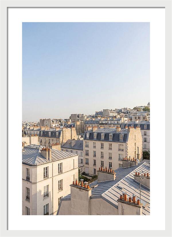 Parisian Rooftops At Dusk
