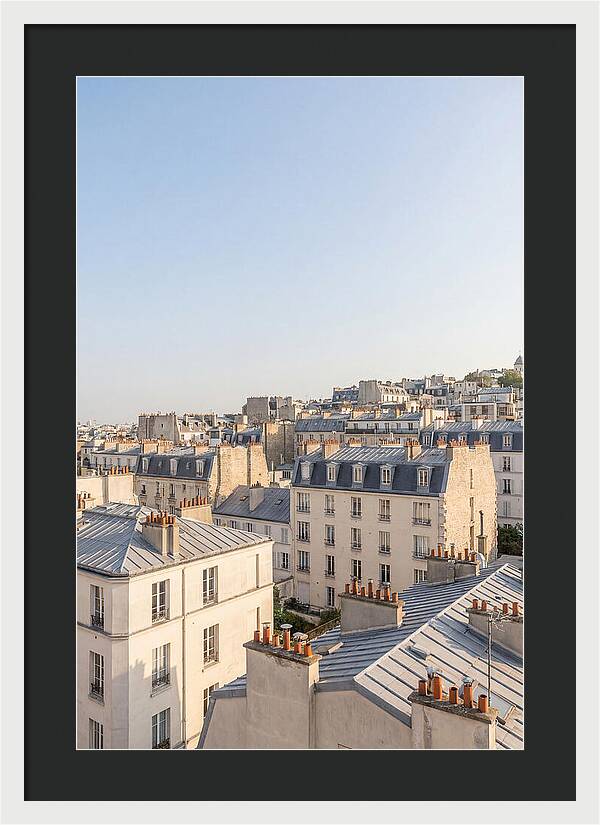 Parisian Rooftops At Dusk