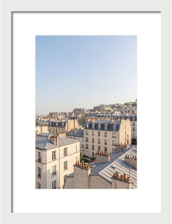 Parisian Rooftops At Dusk
