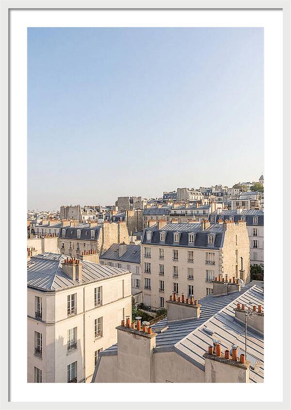 Parisian Rooftops At Dusk