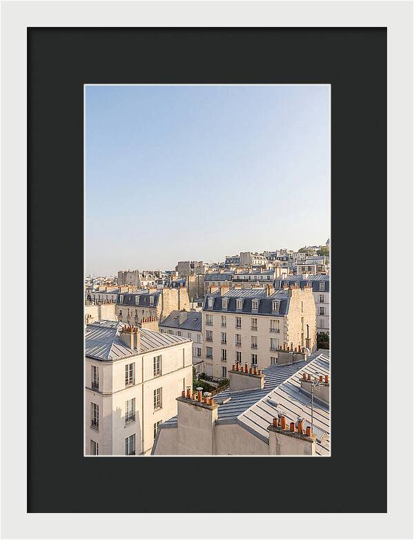 Parisian Rooftops At Dusk