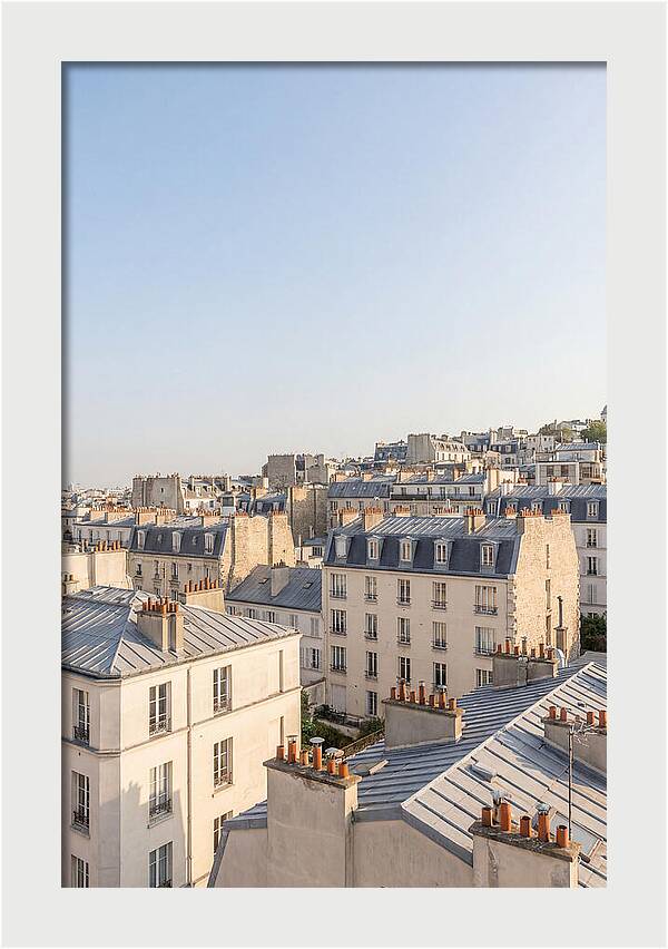 Parisian Rooftops At Dusk