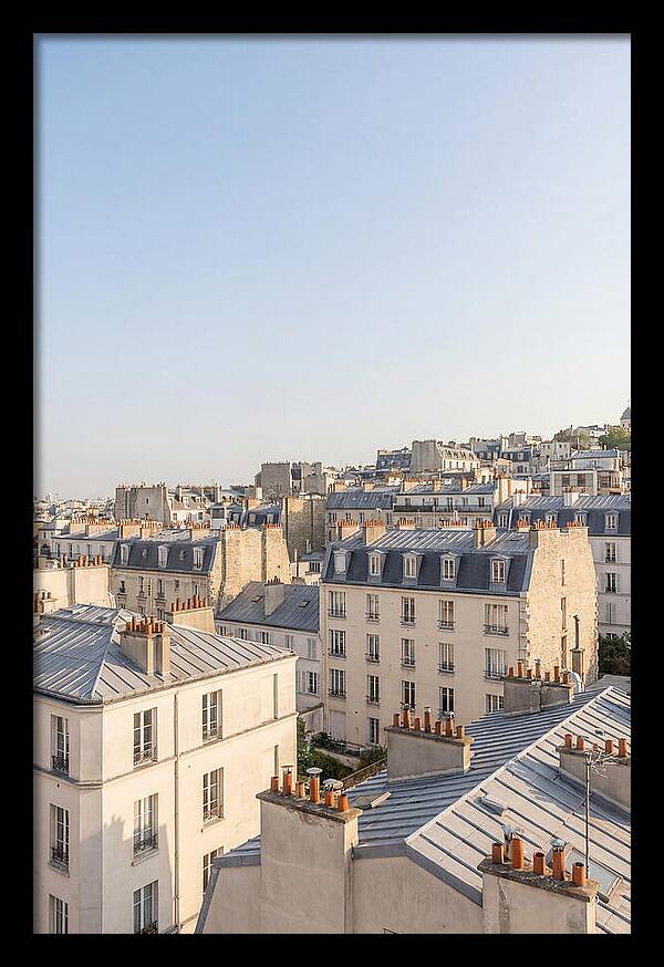 Parisian Rooftops At Dusk