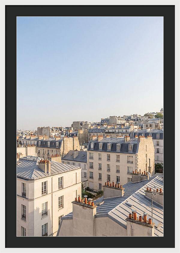 Parisian Rooftops At Dusk