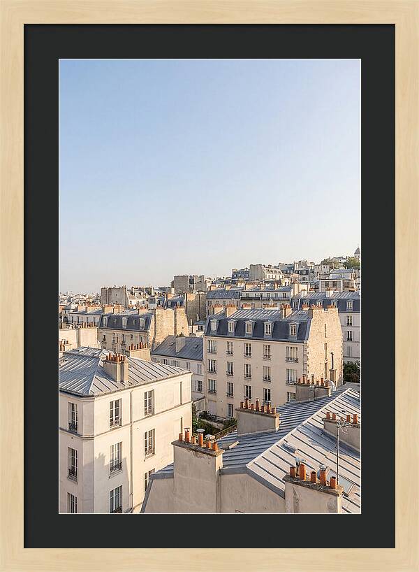 Parisian Rooftops At Dusk